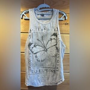 Women’s Beige/Grey Tank Top NWOT xL